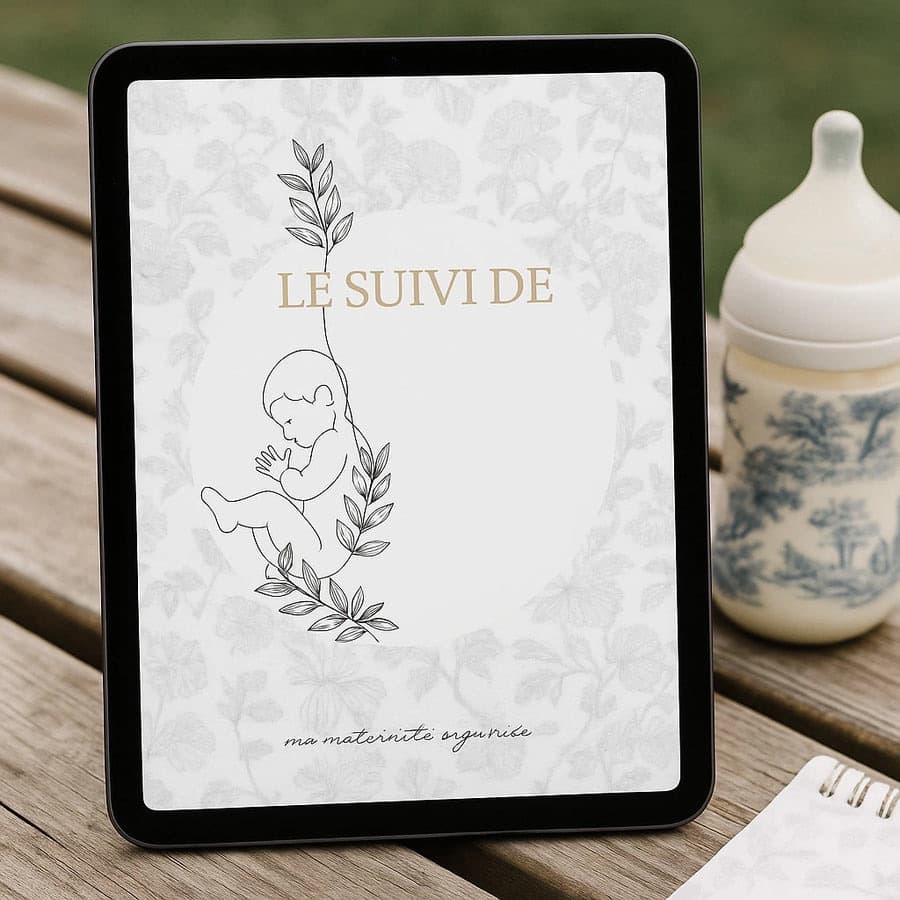 Le suivi de bébé en PDF sur une tablette