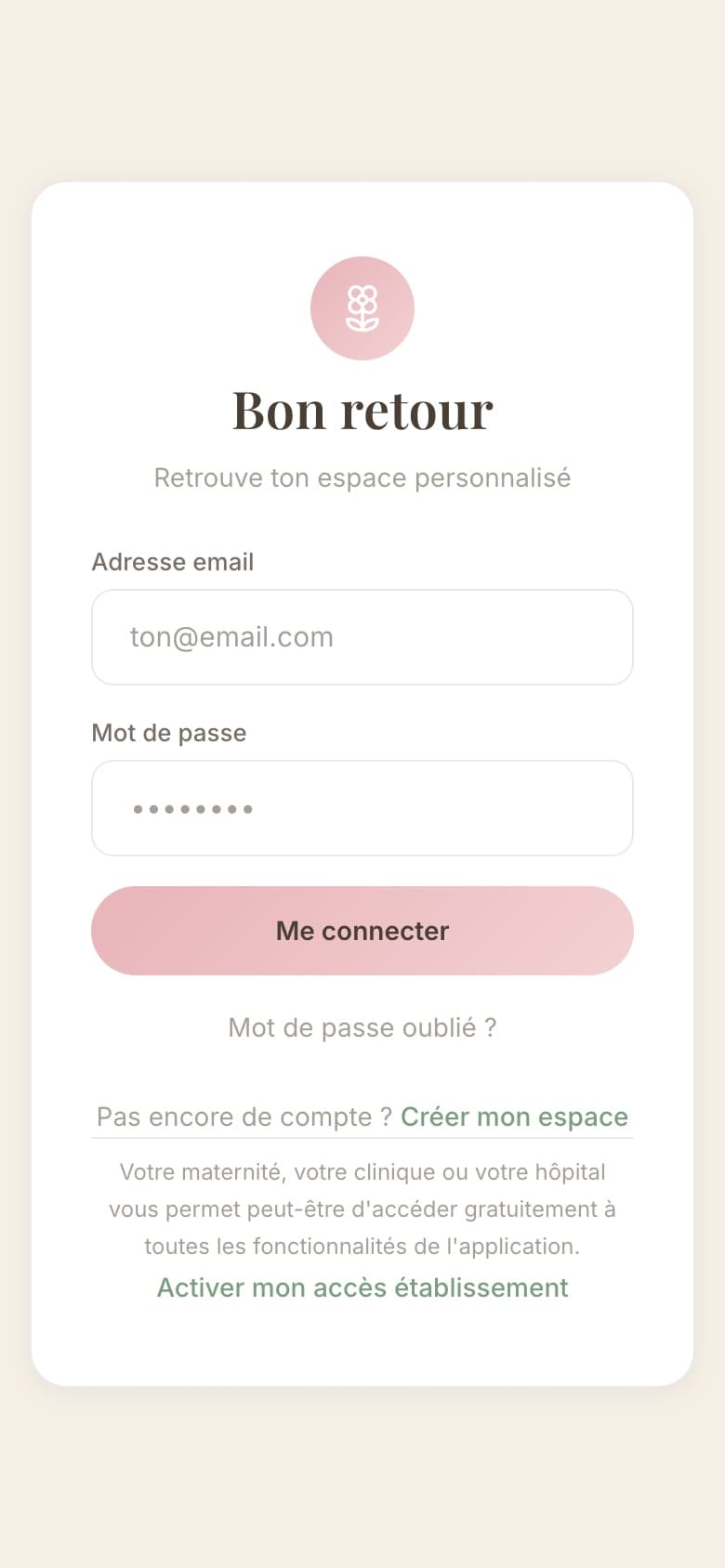 L'application Ma Maternité Organisée