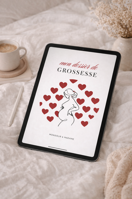 Mon classeur de grossesse - collection cœur 🤍